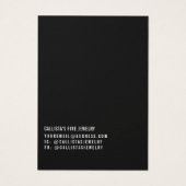 ボヘミアンガールイラストレーションイヤリングディスプレイカード (裏面)