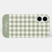 ボヘミアンギンガム柄チェックセージ名 Case-Mate iPhoneケース (裏面 (横))