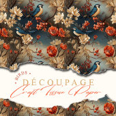 ボヘミアンクラフトレトロヴィンテージバード 薄葉紙