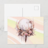 ボヘミアンクリスタルボールフローラグリーンハロウィーン シーズンポストカード (正面/裏面)