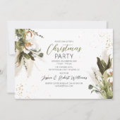 ボヘミアンクリスマスウォーター色 |ホリデーパーティー 招待状 (正面)