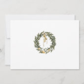 ボヘミアンクリスマスコンポジション ホリデーランチョン 招待状 (裏面)