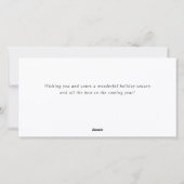 ボヘミアンクリスマスリース企業の挨拶 シーズンカード (裏面)