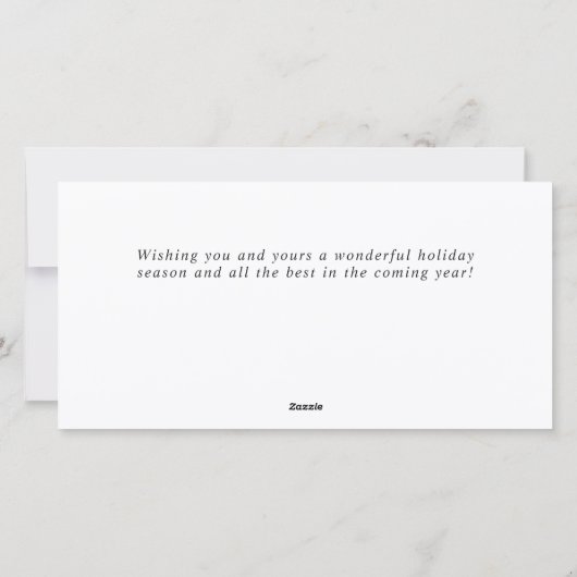 ボヘミアンクリスマスリース企業の挨拶 シーズンカード (裏面)