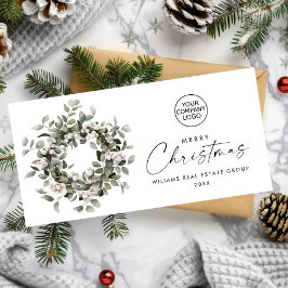 ボヘミアンクリスマスリース企業の挨拶 シーズンカード