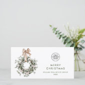 ボヘミアンクリスマスリース企業の挨拶 シーズンカード (スタンド正面)