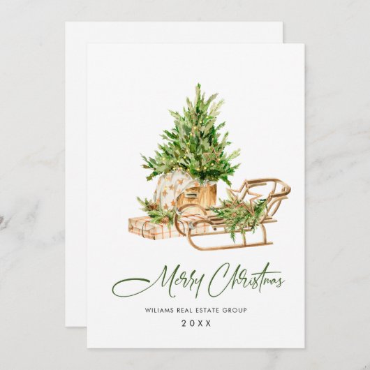 ボヘミアンクリスマス Composition 法人挨拶 シーズンカード (正面/裏面)