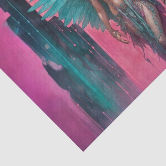 ボヘミアングランジピンクフェアリーデクページ紙 薄葉紙 (詳細)