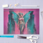 ボヘミアングランジピンクフェアリーデクページ紙 薄葉紙 (クラフト)