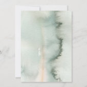 ボヘミアングリーンロマンティックサマーウェディングシャワー 招待状 (裏面)