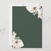 ボヘミアングリーン パンパス 秋 ウェディング 招待状 (裏面)