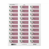 ボヘミアングリーン&モーヴシックフローラ花 ラベル (フルシート)