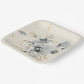 ボヘミアングレイフローラ紙プレート ペーパープレート (傾斜あり)