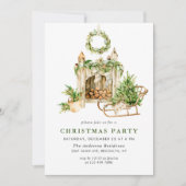 ボヘミアンコンポジションクリスマスホリデーパーティー 招待状 (正面)