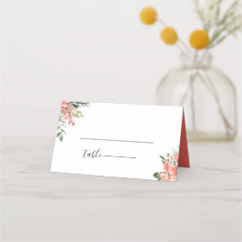 ボヘミアンコーラル結婚フローラ プレイスカード