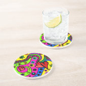 ボヘミアンサイケデリックヒッピー砂岩コースター コースター (側面)