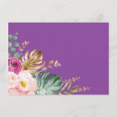 ボヘミアンサファリジャングルベビーシャワーおむつラッフル エンクロージャーカード (裏面)