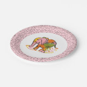 ボヘミアンサファリ10代のエレファントトゥイーンバースデーパーティー ペーパープレート (アングル)