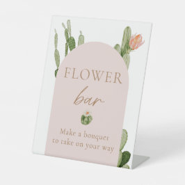 ボヘミアンサボスデザートフラワーバー標識 台座サイン