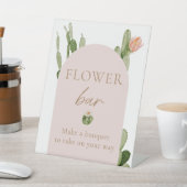 ボヘミアンサボスデザートフラワーバー標識 台座サイン (インサイチュ)