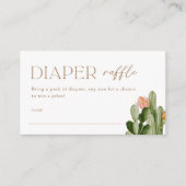 ボヘミアンサボツおむつラッフルチケットインサート エンクロージャーカード (正面)