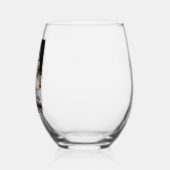 ボヘミアンサマーテーブルエスケープ ステムなしワイングラス (左)