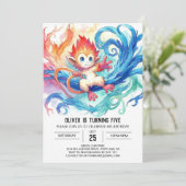 ボヘミアンサル誕生日 招待状 (スタンド正面)