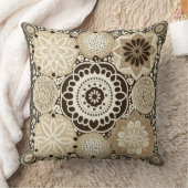 ボヘミアンシックニュートラルカラーズ装飾用クッション クッション (ブランケット)