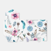 ボヘミアンシックフローラボホガールバースデーパーティー フェイバーボックス (折り畳みなし)