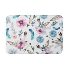 ボヘミアンシックフローラボホガール バスマット