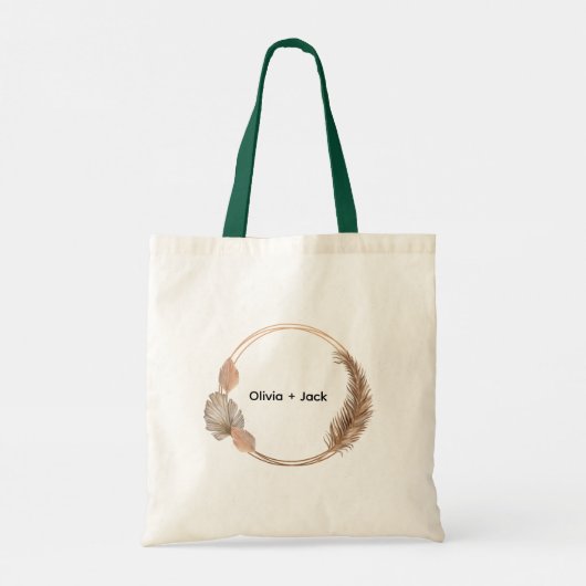 ボヘミアンシックフローラ結婚ズ トートバッグ (裏面)