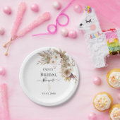 ボヘミアンシックフローラ結婚ズ ペーパープレート (パーティー)