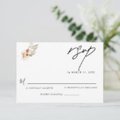 ボヘミアンシックフローラ結婚ズ 出欠カード (スタンド正面)