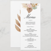 ボヘミアンシックフローラ結婚ズ 招待状 (正面/裏面)