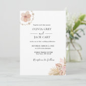 ボヘミアンシックフローラ結婚ズ 招待状 (スタンド正面)