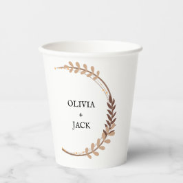ボヘミアンシックフローラ結婚ズ 紙コップ