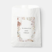 ボヘミアンシックフローラ結婚式の引き出物バッグ フェイバーバッグ (正面)