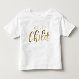 ボヘミアンシック反抗的な子ども | Tribal Gold Foil トドラーTシャツ