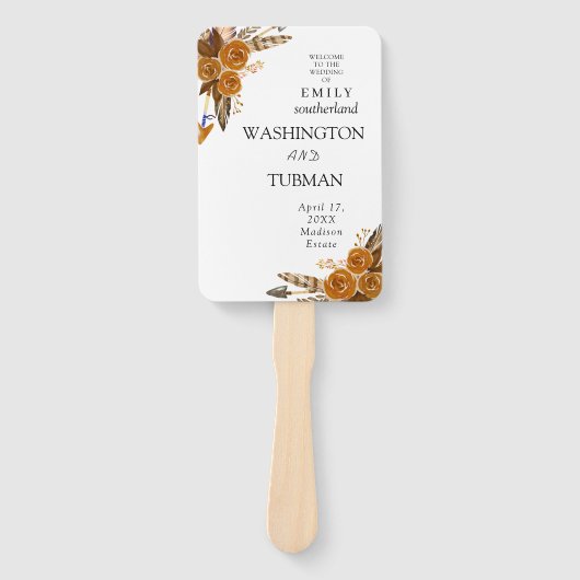 ボヘミアンシック結婚フローラズハンドファン ハンドファン (正面)