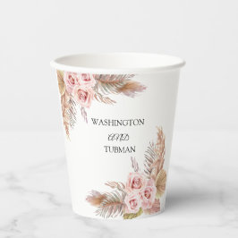 ボヘミアンシック結婚フローラ紙カップ 紙コップ