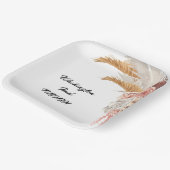 ボヘミアンシック結婚フローラ紙プレート ペーパープレート (傾斜あり)