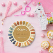 ボヘミアンシャワー70sボホサンシャインボヘミアン ペーパープレート (パーティー)