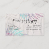 ボヘミアンジプシー羽素朴オンウッドボホシック 名刺 (裏面)