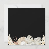 ボヘミアンジャングルフレーム結婚式招待状 招待状 (裏面)