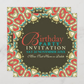 ボヘミアンスウィートアーツバースデーパーティ招待状 招待状 (正面/裏面)