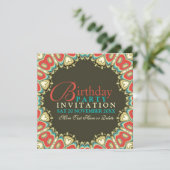 ボヘミアンスウィートアーツバースデーパーティ招待状 招待状 (スタンド正面)