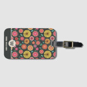 ボヘミアンスカンジィフォークフラワーモノグラム ラゲッジタグ (正面横)