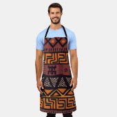 ボヘミアンスタイルのアフリカ民族の雰囲気 エプロン (着用した状態)