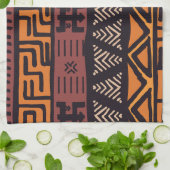 ボヘミアンスタイルのアフリカ民族の雰囲気 キッチンタオル (折り畳み)