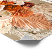 ボヘミアンスタイルのアーチ型テラコッタパンパス ウェディング フォト プロップ ポスター (角)